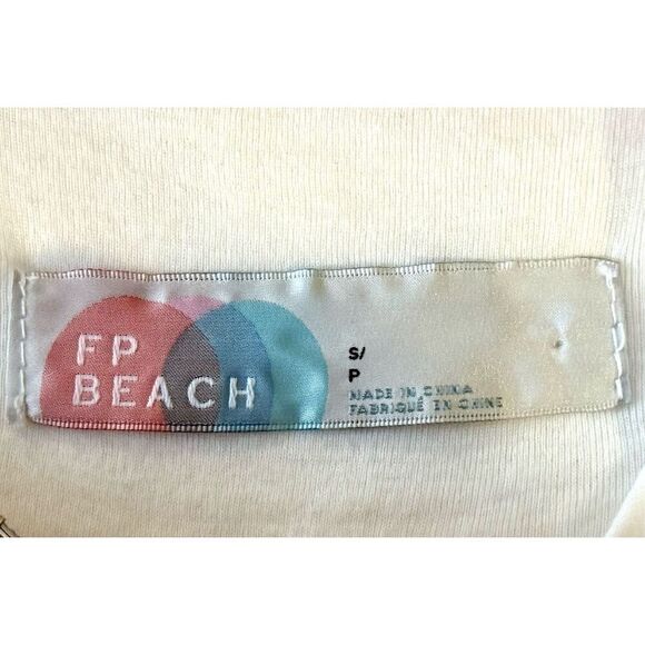 NWOT Free People Beach Emily Mini Bohemian Flowy Cream Dress Small - Picture 5 of 10